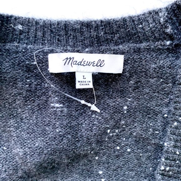 Madewell Donegal Wrap-Front Pullover Sweater - Picture 3 of 5